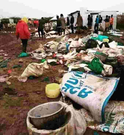 The current state of the refugee camp